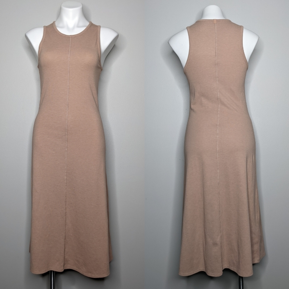 Lunya restore pink fitted dress M